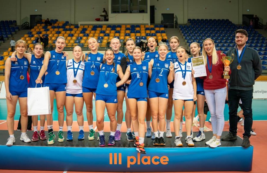 Daugavpilietes iegūst bronzu EEVZA U-16 volejbola turnīrā