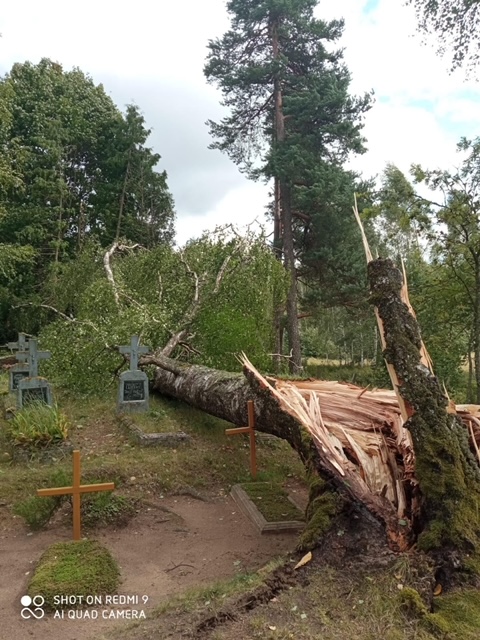 Vētra paņēma dzīvību Sventē un nodarīja postījumus arī Latgalē un Sēlijā