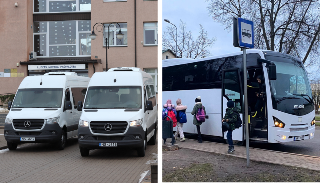 Skolēnu pārvadāšanai iegādāti trīs jauni autobusi