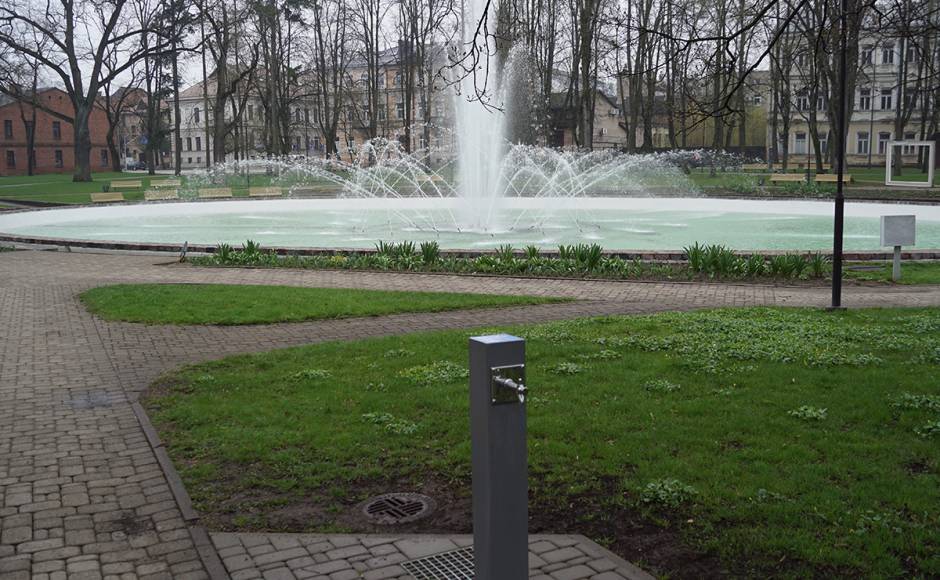 Daugavpilī darbojas strūklaka