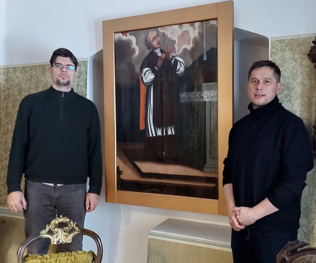 Varakļānos restaurēta glezna: “Mihaels Rots” vai “Sv. Ignatijs no Lojolas”?