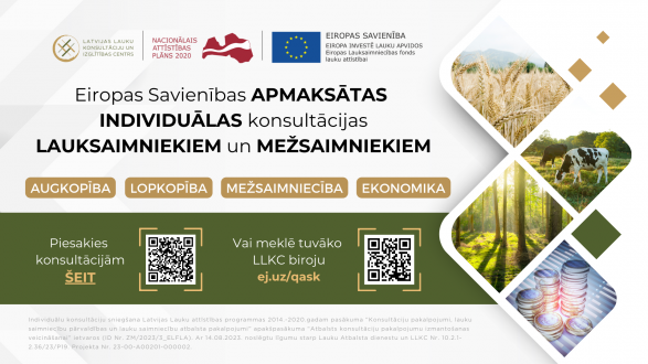 Lauksaimnieki un mežsaimnieki bez maksas var saņemt individuālas konsultācijas