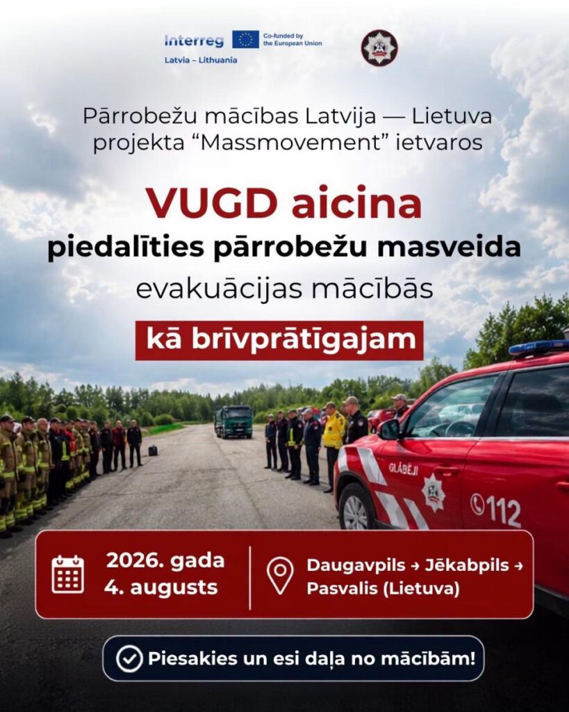 Latgales iedzīvotāji piedalīsies evakuācijas simulācijas mācībās