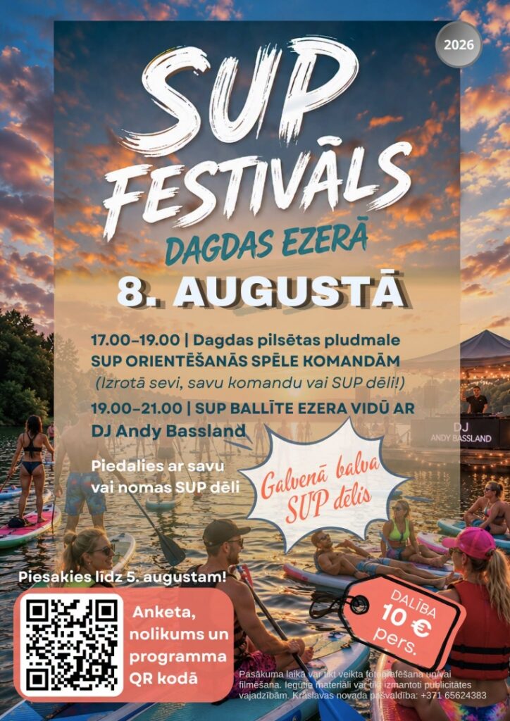SUP festivāls Dagdas ezerā