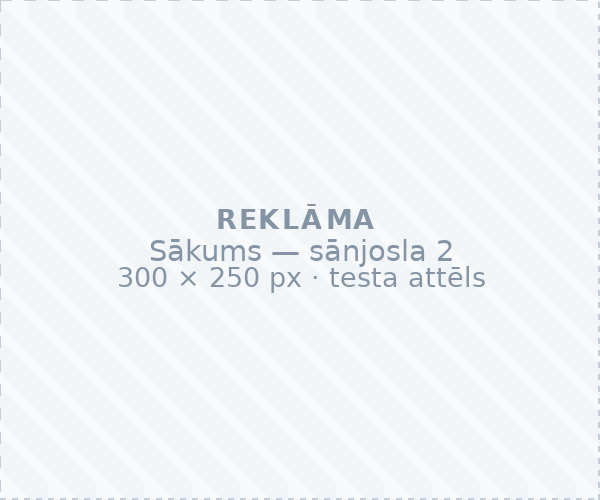 Testa baneris — Sākums — sānjosla 2