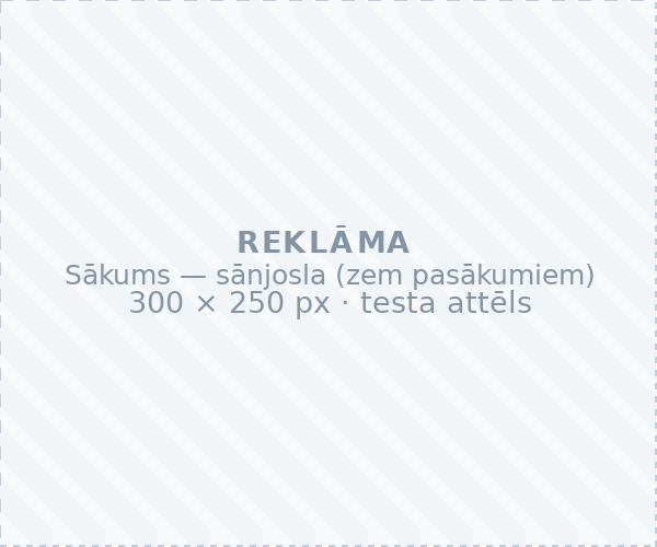 Testa baneris — Sākums — sānjosla (zem pasākumiem)